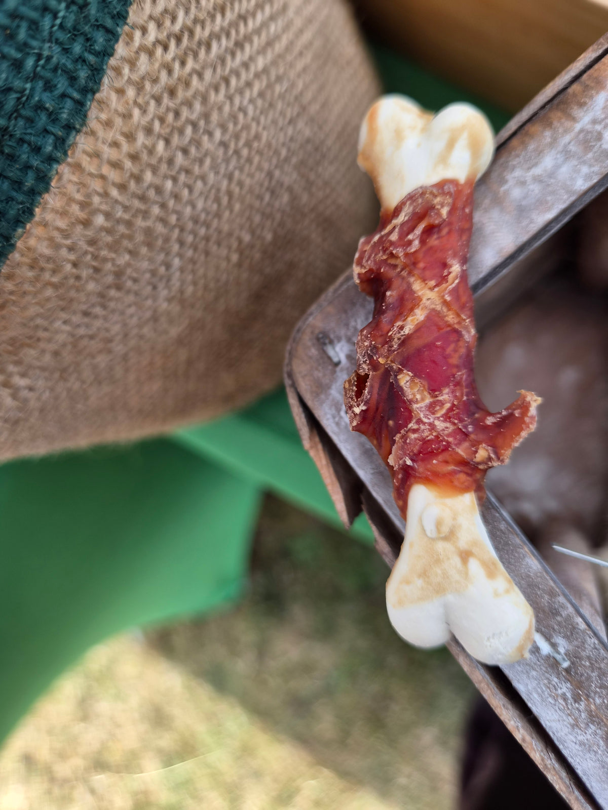 Meat Wrapped Calcium Bones