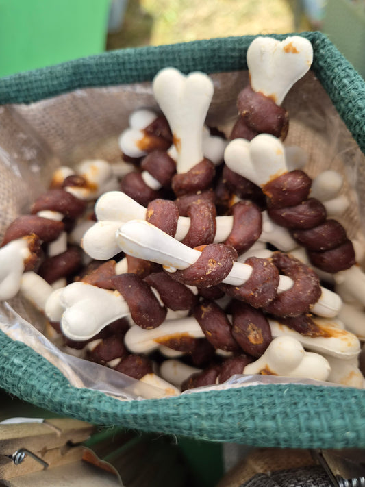 Meat Wrapped Calcium Bones